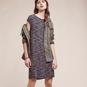 Anthropologie Cloth & Stone Melange T-Shirt Dress Gray